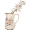 Clayre & Eef 6CE1979M Декоративный кувшин Бежево-розовый 17x12x18 см Стиль кантри