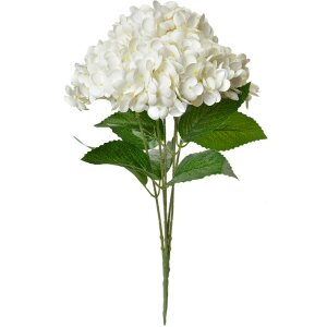 Clayre & Eef 6PL0347W Искусственный цветок бело-зеленый 23x23x45 см