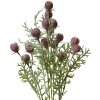 Clayre & Eef 6PL0349PA Украшение Ветка с цветами фиолетово-зеленое 16x16x47 см