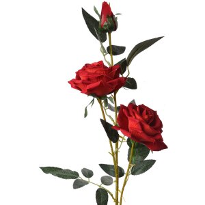 Clayre & Eef 6PL0358 Штучна квітка троянда 17x13x94 см