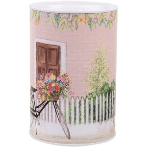 Скарбничка Clayre & Eef 6BL0155 Рожева ретро-скарбничка Ø 10x15 см