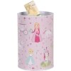 Скарбничка для грошей Clayre & Eef 6BL0159 Princess рожева Ø10x15 см