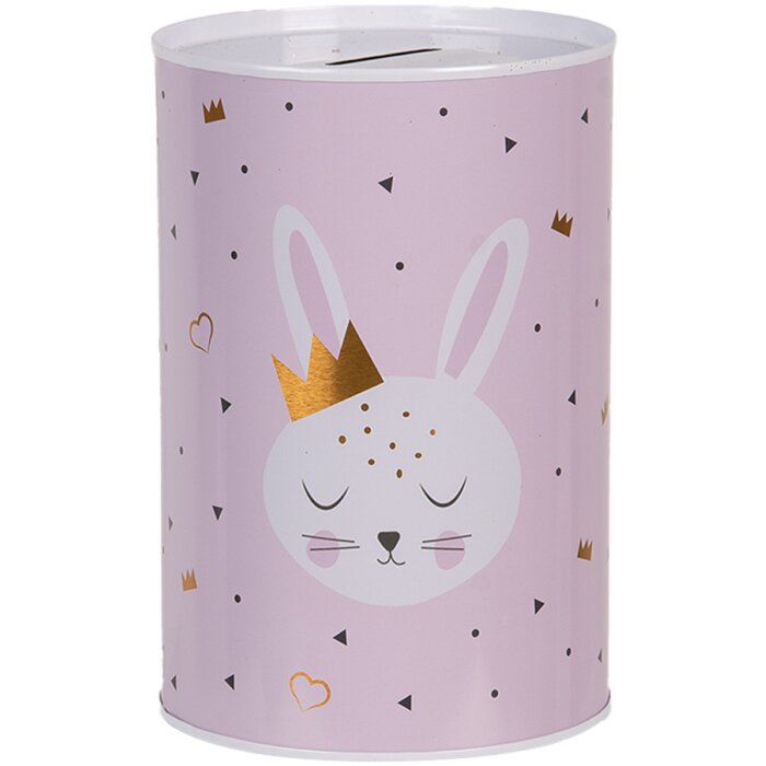 Скарбничка Clayre & Eef 6BL0164 Рожевий зайчик Ø 10x15 см
