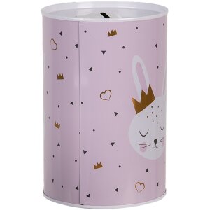 Скарбничка Clayre & Eef 6BL0164 Рожевий зайчик Ø 10x15 см