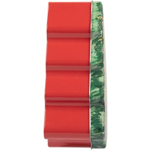 Clayre & Eef 6BL0154 Бляшанка для ялинки Зелена Червона 15x18x7 см