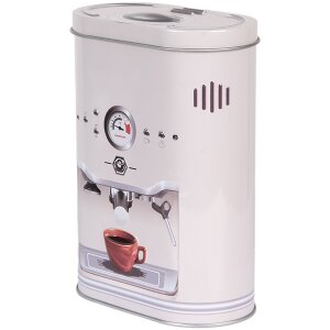 Clayre & Eef 6BL0188 Жестянка для хранения в стиле кантри серая 14x8x19 см