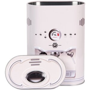 Clayre & Eef 6BL0188 Жестянка для хранения в стиле кантри серая 14x8x19 см