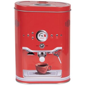 Clayre & Eef 6BL0190 Жестяная коробка красная 14x8x19 см Стиль кантри
