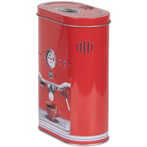 Clayre & Eef 6BL0190 Жестяная коробка красная 14x8x19 см Стиль кантри