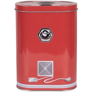 Clayre & Eef 6BL0190 Жестяная коробка красная 14x8x19 см Стиль кантри