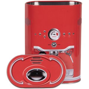 Clayre & Eef 6BL0190 Жестяная коробка красная 14x8x19 см Стиль кантри