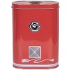 Clayre & Eef 6BL0190 Жестяная коробка красная 14x8x19 см Стиль кантри