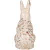Clayre & Eef 6CE1958L Декоративный кролик керамический 16x12x28 см бежево-розовый