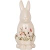 Clayre & Eef 6CE1959L Декоративний кролик бежево-рожевий 16x12x28 см