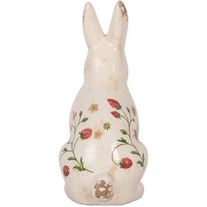 Clayre & Eef 6CE1960L Декоративний кролик бежево-червоний 16x12x28 см
