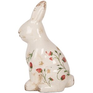 Clayre & Eef 6CE1960L Декоративний кролик бежево-червоний 16x12x28 см