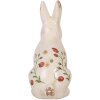 Clayre & Eef 6CE1960L Декоративний кролик бежево-червоний 16x12x28 см