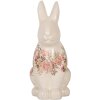 Clayre & Eef 6CE1956L Декоративний кролик бежево-рожевий 16x12x28 см