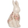 Clayre & Eef 6CE1956L Декоративний кролик бежево-рожевий 16x12x28 см