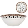 Clayre & Eef 6CEBO0167 Миска бело-коричневая Ø 16x5 см 350 мл Богемская керамика