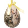 Clayre & Eef 65915 Украшение подвесное Набор яиц 2 Ø 11x15 см Зайка в стиле кантри