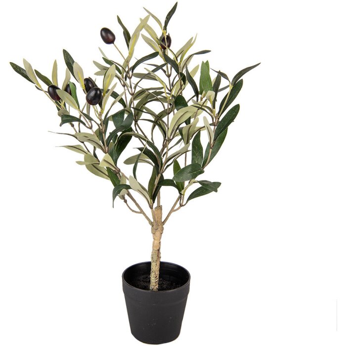 Clayre & Eef 6PL0370 Декоративное дерево зеленое пластик 15x15x50 см