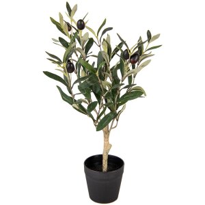 Clayre & Eef 6PL0370 Декоративное дерево зеленое пластик 15x15x50 см