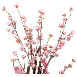 Clayre & Eef 6PL0372 Декоративное дерево розовое 18x18x70 см пластик
