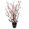 Clayre & Eef 6PL0372 Декоративное дерево розовое 18x18x70 см пластик