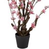 Clayre & Eef 6PL0372 Декоративное дерево розовое 18x18x70 см пластик