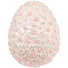 Clayre & Eef 6PR5190 Декоративне яйце рожево-біле з полімерної смоли 22x22x27 см