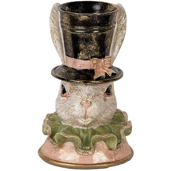 Clayre & Eef 6PR5133 Декоративний кролик бежево-золотий, 18x15x29 см