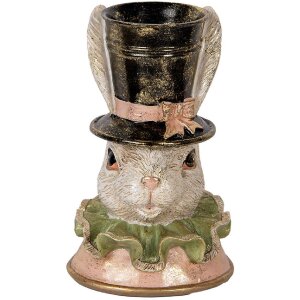 Clayre & Eef 6PR5133 Декоративний кролик бежево-золотий, 18x15x29 см