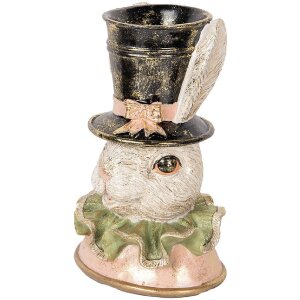 Clayre & Eef 6PR5133 Декоративний кролик бежево-золотий, 18x15x29 см