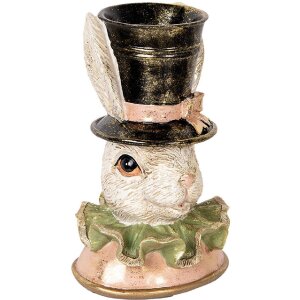 Clayre & Eef 6PR5133 Декоративний кролик бежево-золотий, 18x15x29 см