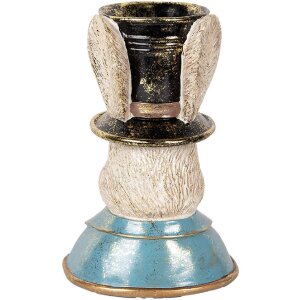 Clayre & Eef 6PR5135 Декоративний кролик синьо-зелений 19x15x29 см