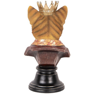 Clayre & Eef 6PR5107 Декоративний бюст кішки коричнево-бежевий 20x19x37 см Стиль кантрі