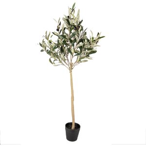 Clayre & Eef 5PL0149 Декоративное дерево зеленое 20x20x90 см пластик