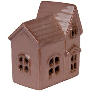 Clayre & Eef 6CE2119 Декоративный домик со светодиодами розовый 10x6x11 см