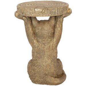 Стіл для рослин Clayre & Eef 6PR5103, золотистого кольору, 25x23x36 см, в стилі кантрі
