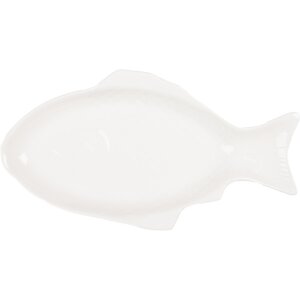 Clayre & Eef 6CEBO0199L Миска рибна біла 48x26x5 см...