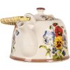 Чайник керамічний Clayre & Eef 6CETE0172 White Blue 800 мл Retro Vintage