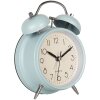 Будильник Clayre & Eef 6AC0032LBL аналоговий синій 9x5x13 см Металл Скло
