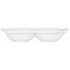 Керамічна миска Clayre & Eef 6CEBO0202L білий 25x7x3 см в стилі кантрі