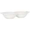 Керамічна миска Clayre & Eef 6CEBO0202L білий 25x7x3 см в стилі кантрі