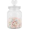 Кришка для банки для зберігання Clayre & Eef у вигляді серця Ø 11x20 см, скло в стилі кантрі