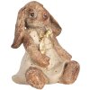 Clayre & Eef Декоративный кролик полирезин коричневый бежевый золотой 16x14x18 см