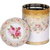 Clayre & Eef 6BL0140 Набор из 4-х бело-розовых коробок для хранения Ø 6-11 см