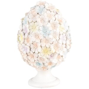 Декоративне яйце Clayre & Eef Квітковий візерунок...