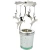 Clayre & Eef 66078 Карусель Tealight срібляста Ø 8x17 см
